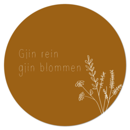 Muurcirkel Gjin rein, gjin blommen – 30 cm