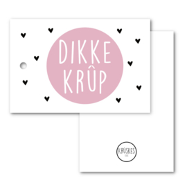 Dikke krûp - cadeaulabel