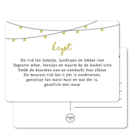 Kerstkaart Kryst – Goudfolie – A6