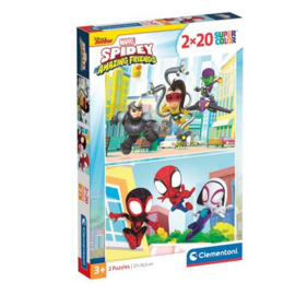 Spiderman puzzel 2x20st