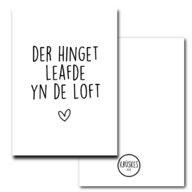 Poster Leafde yne loft - A4