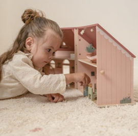 Draagbaar poppenhuis hout