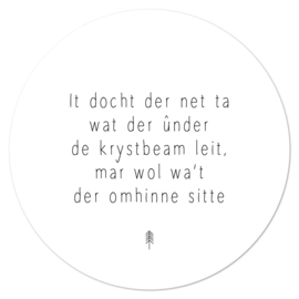 Muurcirkel Krystbeam – 30 cm