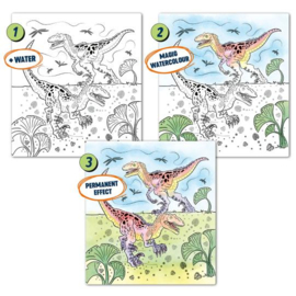 Dino World waterverf boek