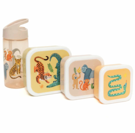 Lunchbox set upside down animals