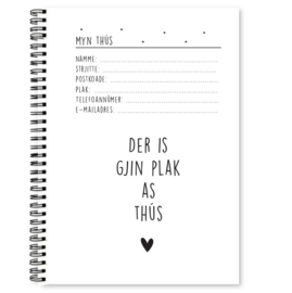 Fries adresboekje – A6 – Zwart/wit