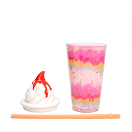 Ice cream drinkbeker "ice cream strawberry"