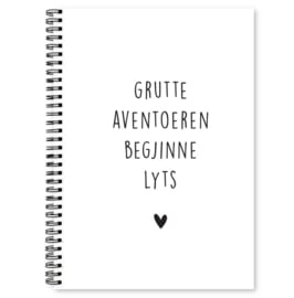 Fries Oppasboek – A5 – Zwart/wit