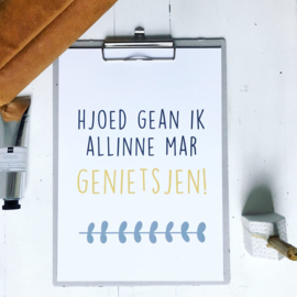 Poster genietsjen - A4