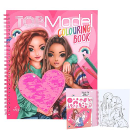 TOPModel kleurboek met pailletten