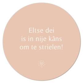 Muurcirkel Eltse dei is in nije kâns om te strielen – 30 cm