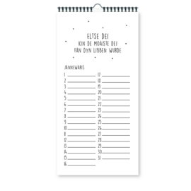 Smalle Friese verjaardagskalender