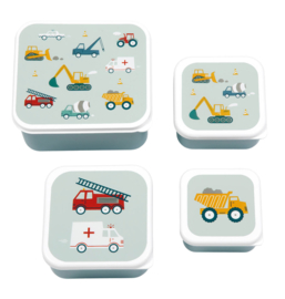 Lunch & snack box set: Voertuigen