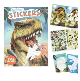 Dino World nummer stickers