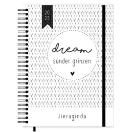 Friese Jaaragenda 2025 – Zwart/wit – A5 - Krúskes