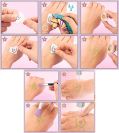 Miss Melody , tattoo glitter set
