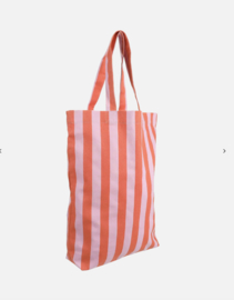Stripes · dolce pink + arancia orange - katoenen tas