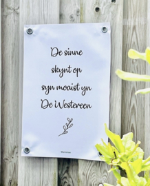 De sinne skynt op syn mooist yn De Westereen