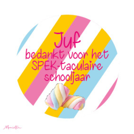onderzetter Juf... SPEK-taculair jaar