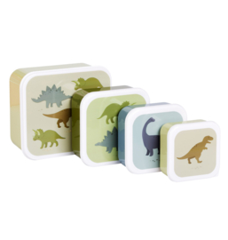 Lunch & snack box set: Dinosaurussen