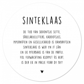 Muurcirkel Sinteklaas – 30 cm