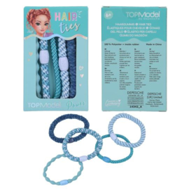TOPModel haarelastiekjes (turquoise)