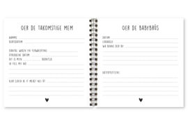 Fries Babyshowerboek – Zwart/wit
