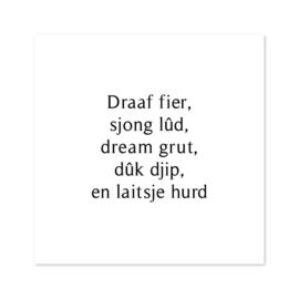 Bordje Draaf fier