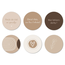 Friese onderzetters – Beige/bruin
