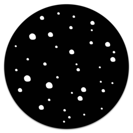 Muurcirkel Dots Zwart – 20 cm