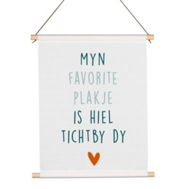 Myn Favorite Plakje - Friese Textielposter