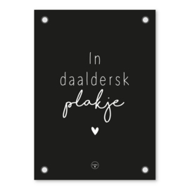Friese Tuinposter – Daaldersk Plakje – Zwart
