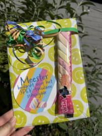 Giftset Meester- SPEK-taculair jaar, onderzetter met spek