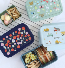 Bento lunchbox: Aardbeien