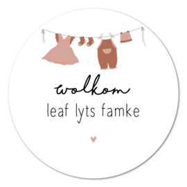 Muurcirkel – Wolkom lyts famke – 20 cm
