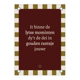 Friese Tuinposter – In gouden rantsje