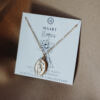 Birthflower necklace Goud - Maart