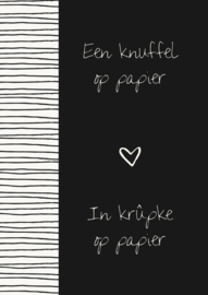 Een knuffel op papier - In krûpke op papier