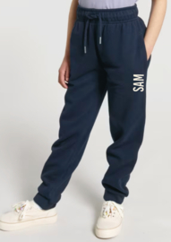 Bedrukte broek kind model - donkerblauw - navy