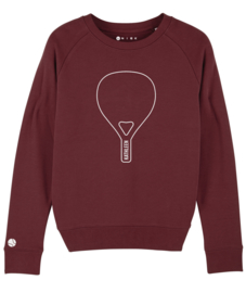 Padel sweater met tennisbal op de mouw