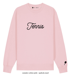 tennis met racket op de mouw - sweater - hoodie