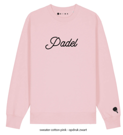 padel met racket op de mouw - sweater - hoodie