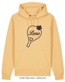 Padel racket en bloem sweater - hoodie