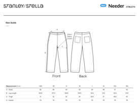 Bedrukte broek chill model - donkerblauw - navy