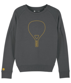 Padel sweater met tennisbal op de mouw