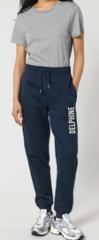 Bedrukte broek fit model - donkerblauw - navy