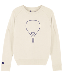 Padel sweater met tennisbal op de mouw