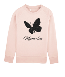 Vlinder sweater met naam