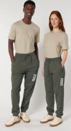 Bedrukte broek fit model - khaki