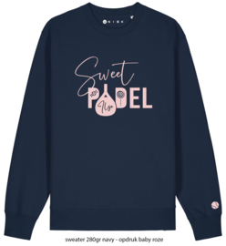 Sweet padel met bal op mouw sweater - hoodie